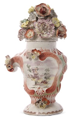 Lot 61 - A very rare Longton Hall or West Pans vase and...