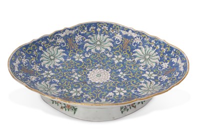 Lot 139 - A large Chinese pedestal bowl or dish, 19th...