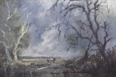 Lot 52 - Attributed to Colin Burns (b.1944), 'Hounds on...