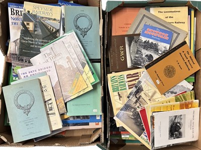 Lot 910 - TWO BOXES: Railway histories and guides