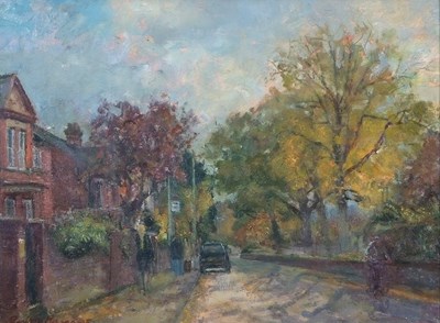 Lot 580 - Geoffrey Burrows (1934-2023), 'Autumn Norwich',...