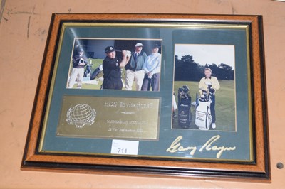 Lot 711 - A framed and glazed display montage for the...