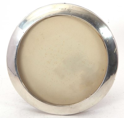 Lot 94 - A George V silver photograph frame of plain...