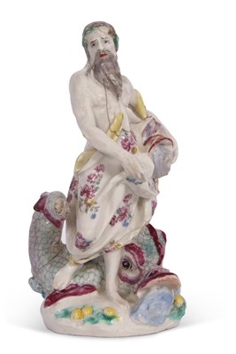 Lot 103 - A Bow Porcelain figure of Neptune emblematic...
