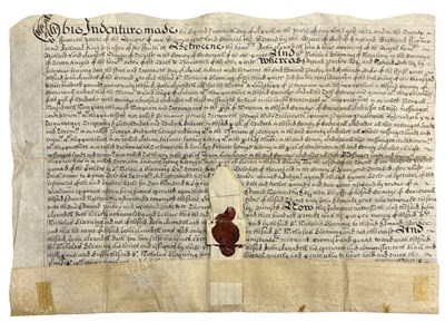 Lot 1017 - CORNWALL. 1672 VELLUM MANUSCRIPT DOCUMENT...
