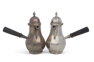 Lot 248 - A pair of late Victorian silver coffee or...