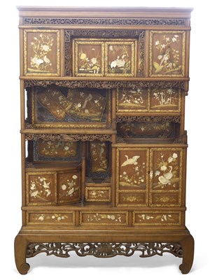 Lot 391 - A late 19th Century Japanese Shodana side...