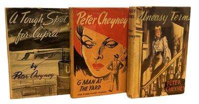 Lot 201 - PETER CHEYNEY: 3 Titles: "G" MAN AT THE YARD,...
