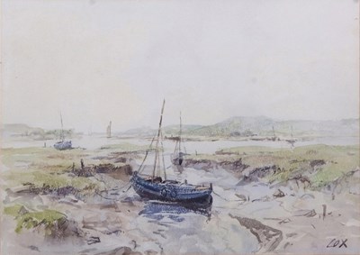 Lot 610 - Jack Cox (1914-2007), Boats in an estuary,...