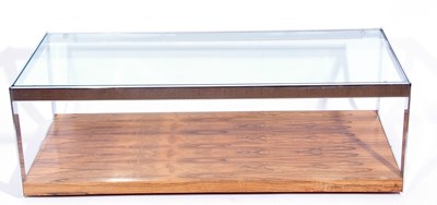 Lot 332 - A Merrow Associates rosewood veneered chrome...