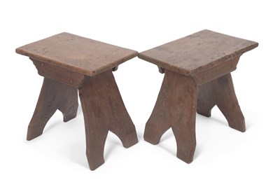Lot 363 - Jack Grimble, 20th Century carved oak pair of...