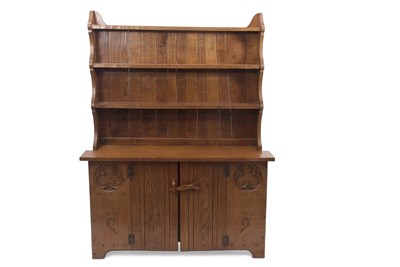 Lot 380 - Jack Grimble - A 20th Century oak dresser with...