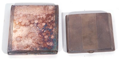 Lot 86 - Mixed Lot: hallmarked silver ladies compact of...