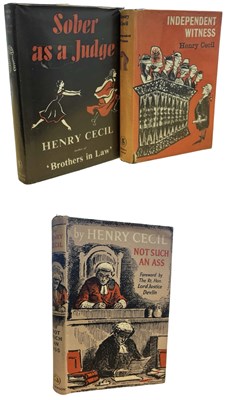 Lot 362 - HENRY CECIL: 3 Titles: SOBER AS A JUDGE,...
