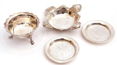 Lot 128 - Mixed Lot: Edward VII silver bowl of squat...