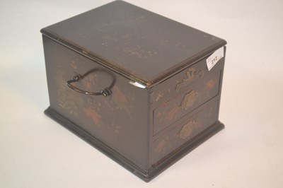 Lot 217 - A Chinese wooden dressing table, the top...