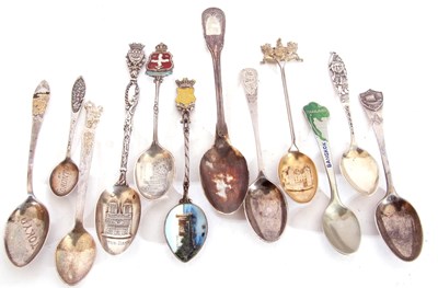 Lot 133 - Mixed Lot: eight silver and white metal tea...