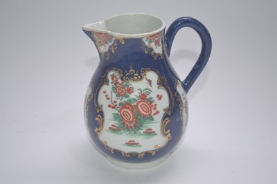 Lot 288 - An 18th Century Worcester porcelain jug, the...