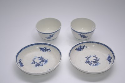Lot 299 - Two 18th Century porcelain tea bowls and...