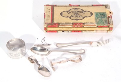 Lot 145 - Edward VII silver wide band serviette ring,...
