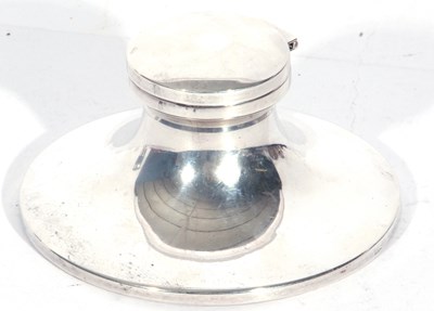Lot 153 - Large George V capstan inkwell of typical...