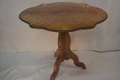 Lot 426 - Late 19th Century French pedestal table, the...