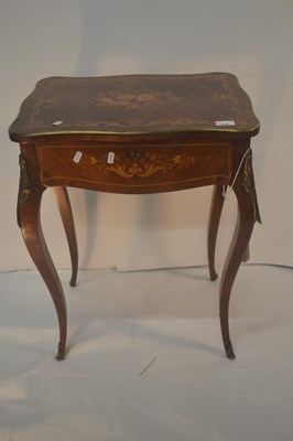 Lot 423 - A late 19th Century French side table, the...