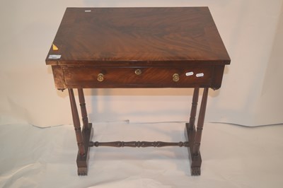 Lot 411 - An early Victorian mahogany single drawer side...