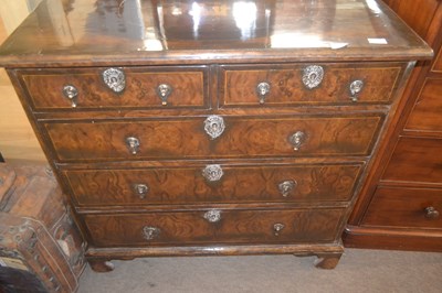 Lot 516 - An early 18th Century walnut chest of drawers...