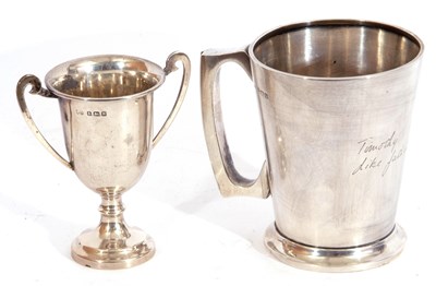 Lot 171 - Mixed Lot: George VI silver tankard of...
