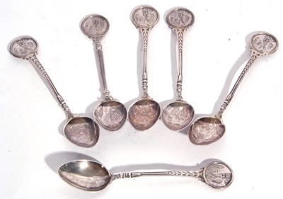 Lot 10 - Of golfing interest – a set of six Elizabeth...