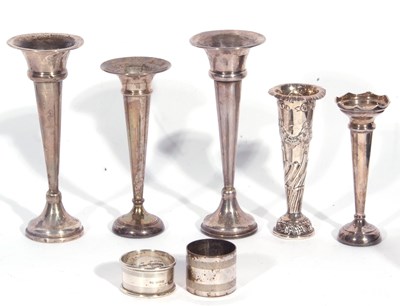 Lot 13 - Mixed Lot: pair of George V trumpet flower...