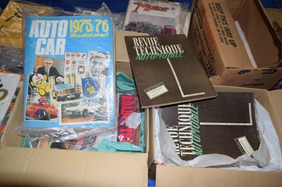 Lot 6 - Box containing a quantity of Autocar magazines...