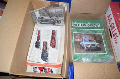 Lot 7 - Box containing a quantity of Motorsport...