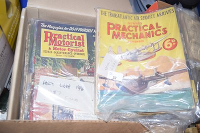 Lot 22 - Box containing a quantity of magazines...
