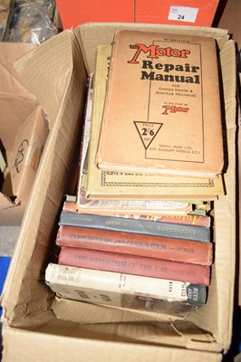 Lot 23 - Box containing a quantity of early motoring...