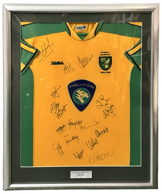 Lot 156 - Norwich City Football Club - signed, framed...