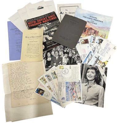 Lot 897 - ONE BOX: Mixed paperbacks and ephemera, to...