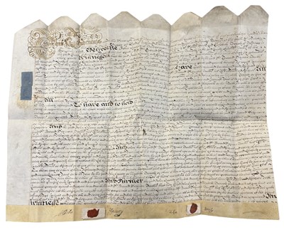 Lot 1022 - VELLUM MANUSCRIPT 1699. East Member Assignment...
