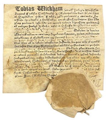 Lot 1024 - Tobias Wickham Dean of York Minister Cathedral...