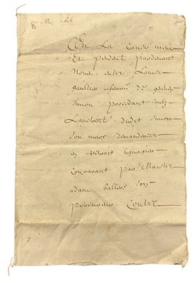 Lot 996 - MANUSCRIPT. 1656 LEGAL DOCUMENT. 7pp. Dated...