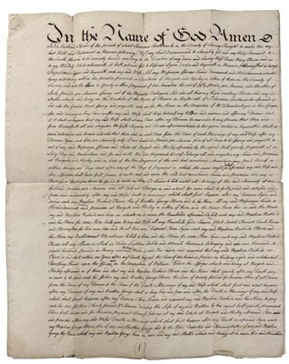 Lot 1026 - HIGH SHERIFF County of Sussex. MANUSCRIPT....