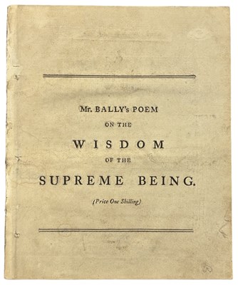Lot 1114 - The Seatonian prize winning poem for 1756. THE...