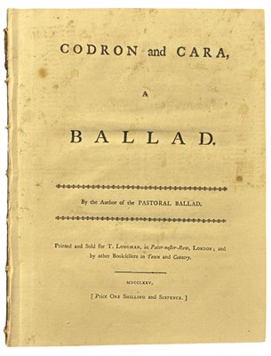 Lot 1119 - JOHNSON, Samuel [Shrewsbury?]. Codron and Cara...