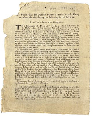 Lot 959 - HANDBILL - BROADSIDE. 1755. The terror that...