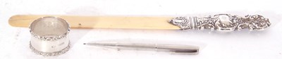 Lot 44 - Mixed Lot comprising late Victorian ivory...