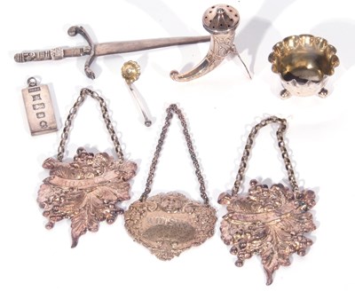 Lot 50 - Mixed Lot: a pair of large embossed silver...