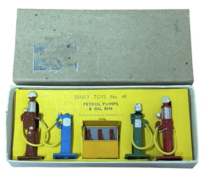 Lot 123 - A boxed Dinky Toys Petrol Pump Set, number 49