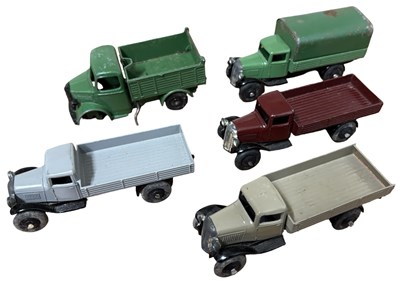 Lot 162 - A group of die-cast Dinky Flatbed Trucks, to...
