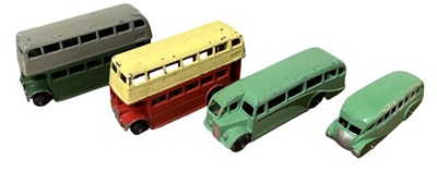 Lot 156 - Four die-cast Dinky buses, to include AEC...